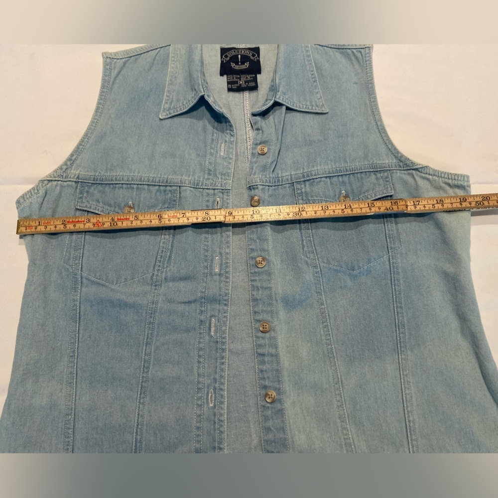 Light jean vest - Picture 4 of 5